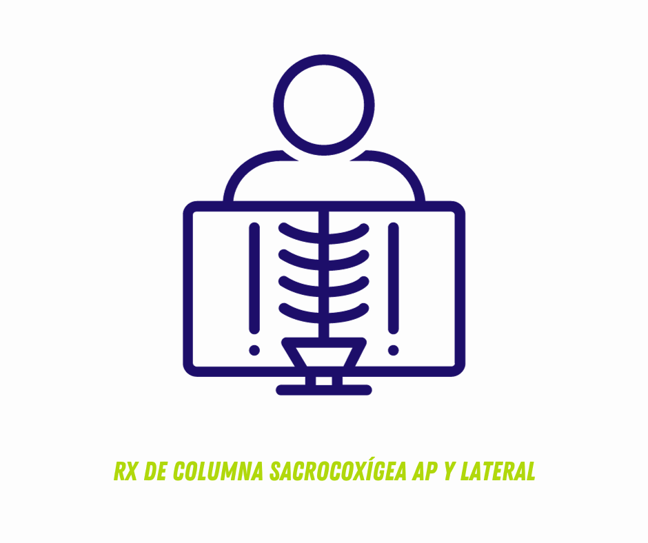 RX DE COLUMNA SACROCOXÍGEA AP Y LATERAL