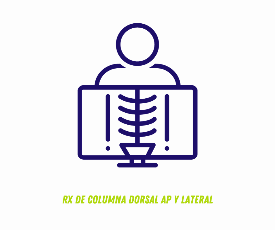 RX DE COLUMNA DORSAL AP Y LATERAL