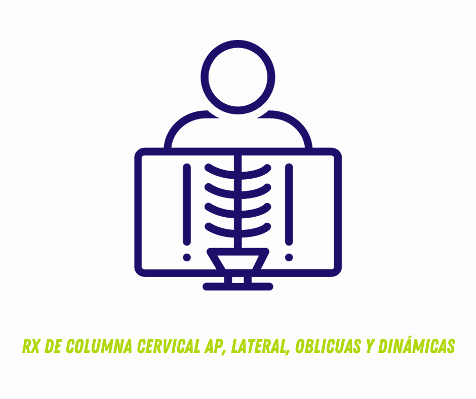 
RX DE COLUMNA CERVICAL AP, LATERAL, OBLICUAS Y DINÁMICAS