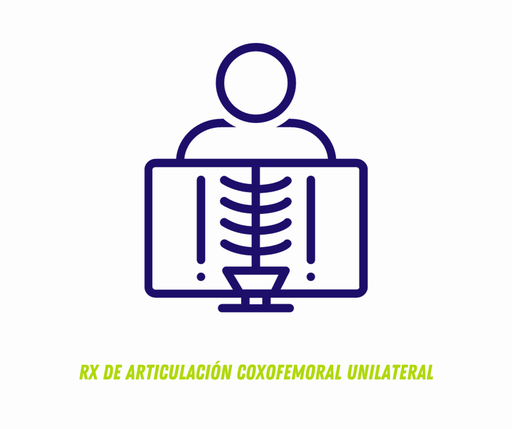 RX DE ARTICULACIÓN COXOFEMORAL UNILATERAL