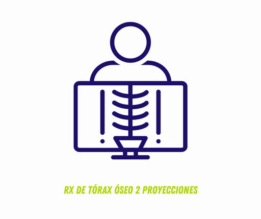 RX DE TÓRAX ÓSEO 2 PROYECCIONES