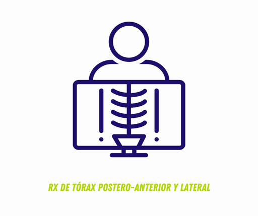 RX DE TÓRAX POSTERO-ANTERIOR Y LATERAL