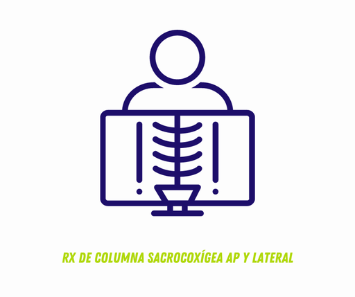 RX DE COLUMNA SACROCOXÍGEA AP Y LATERAL
