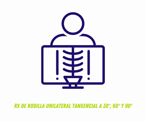 RX DE RODILLA UNILATERAL TANGENCIAL A 30°, 60° Y 90°